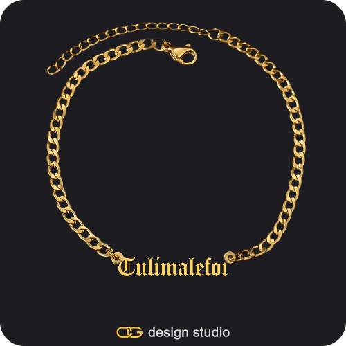 The Essential Name Necklace,Item Personalization,The Essential Name Necklace,The Essential Name Bracelet,The Essential Name Bracelet,The Essential Name Necklace: Cuban chain