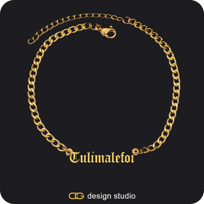 The Essential Name Necklace,Item Personalization,The Essential Name Necklace,The Essential Name Bracelet,The Essential Name Bracelet,The Essential Name Necklace: Cuban chain