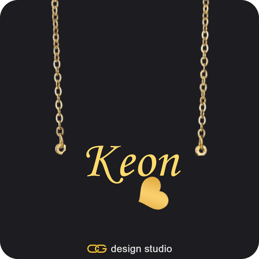 The Essential Name Necklace: Charm