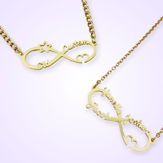 The infinity name necklace