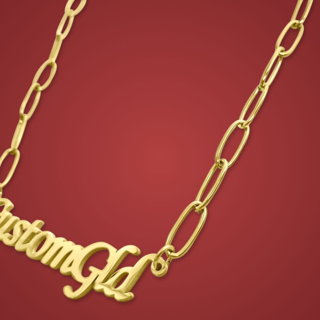 The Essential Paperclip Name Necklace
