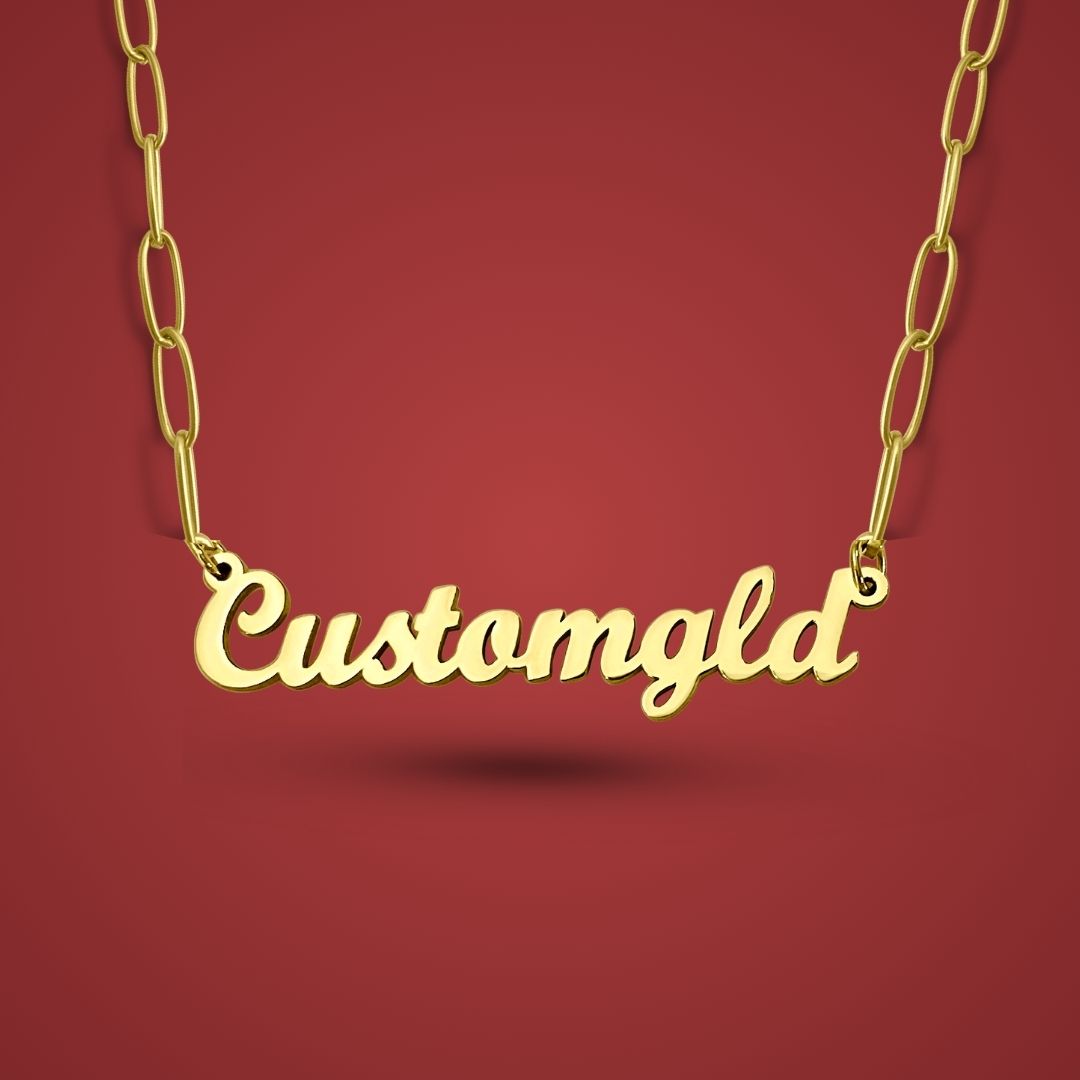 The Paperclip Essential - CustomGLD Personalized Name Necklace