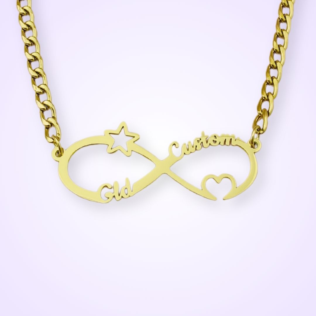 Collar con nombre esencial infinito de CustomGld
