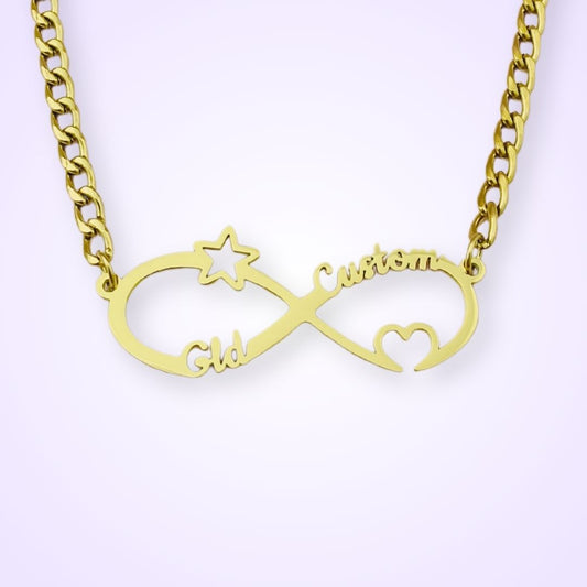 The infinity name necklace