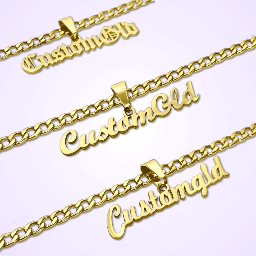 The Essential Name Necklace: Looped