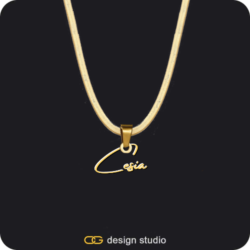 The Premier Script Name Necklace