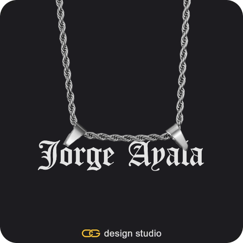 The Essential Name Necklace: Double Loop