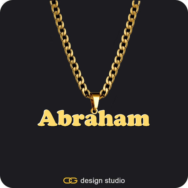 The Essential Name Necklace: Mens