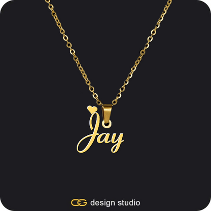 The Essential Name Necklace,Custom Photo Pendant - Gold / Wings / Rope,Hexagon initial necklace - Z
