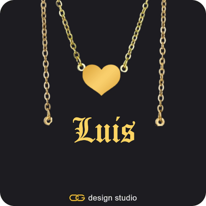 The Essential Name Necklace: Double Layer,Item Personalization,The Essential Name Necklace: Double Layer