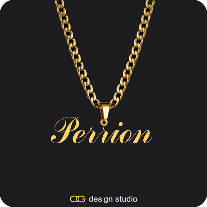 The Essential Name Necklace: Looped,Item Personalization,The Essential Name Necklace: Looped,Item Personalization