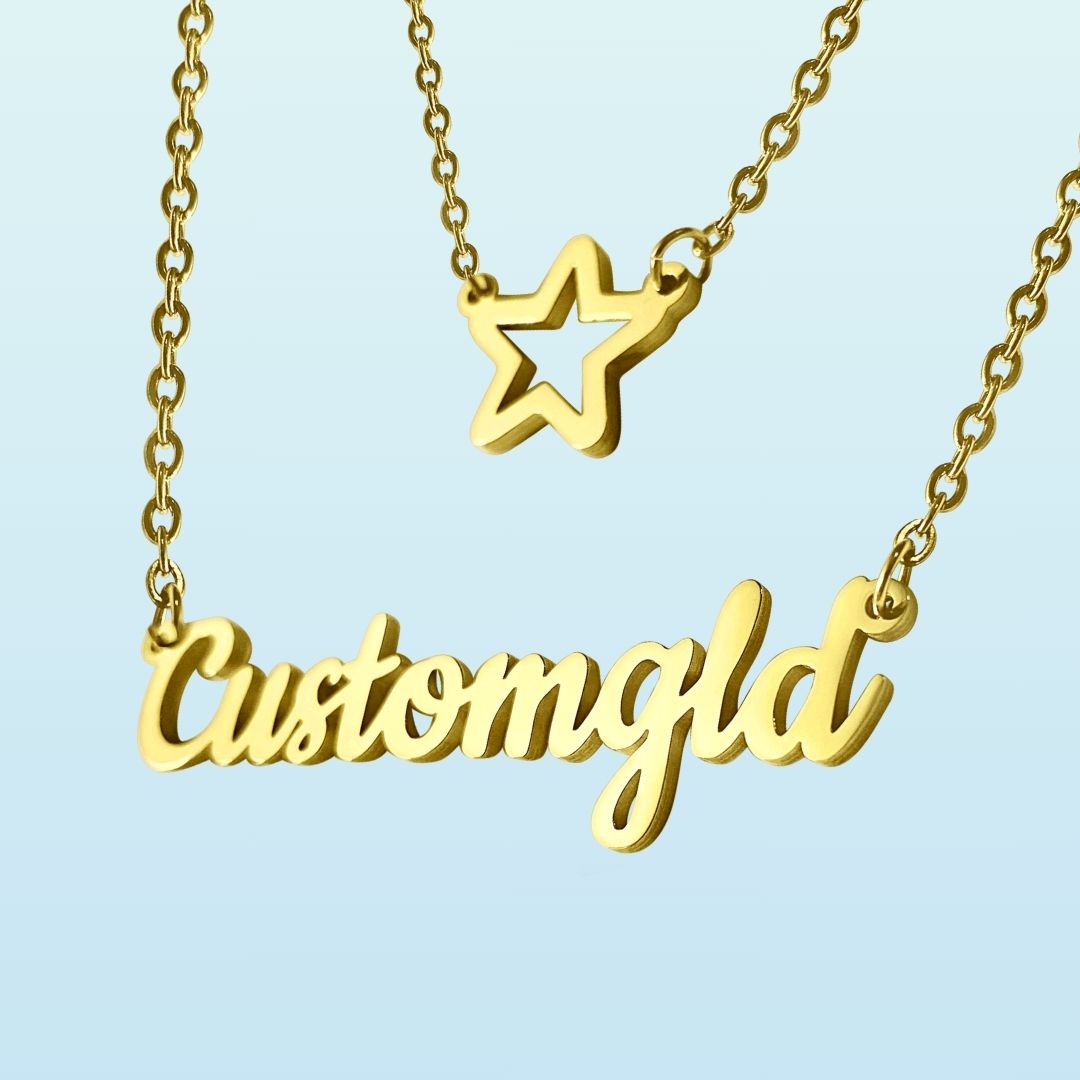 The Essential Double Layer Name Necklace