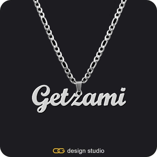 Grand victorian initial necklace - P / Silver,The Essential Name Necklace,Item Personalization