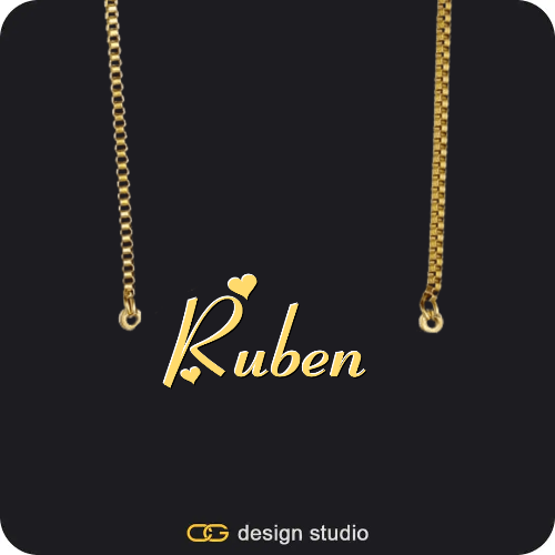 Clover Initial Necklace - K / 16 inch,The Essential Name Necklace,Item Personalization