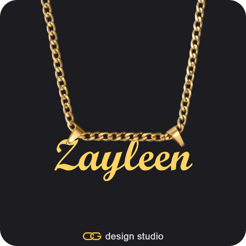 The Essential Name Necklace: Double Loop