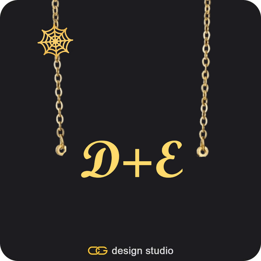 Shell Initial Necklace - V / Silver,The Essential Name Necklace: Charm