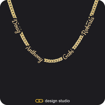 The multi-name necklace,The Essential Name Necklace,Item Personalization