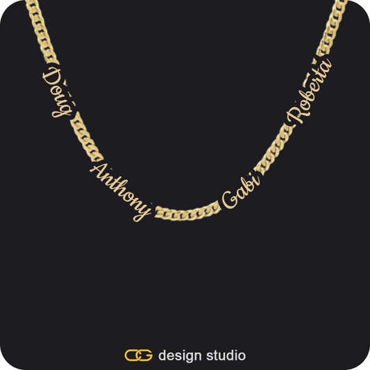 The multi-name necklace,The Essential Name Necklace,Item Personalization