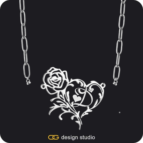 Shell Initial Necklace - I / Silver,The Rose Petal Name Necklace - Silver,Item Personalization