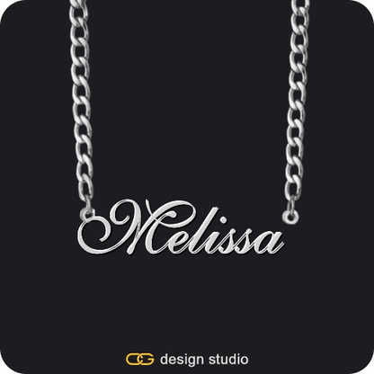 The Essential Name Necklace: Glitter,Clover Initial Necklace - X / 16 inch,The Essential Name Necklace,Item Personalization