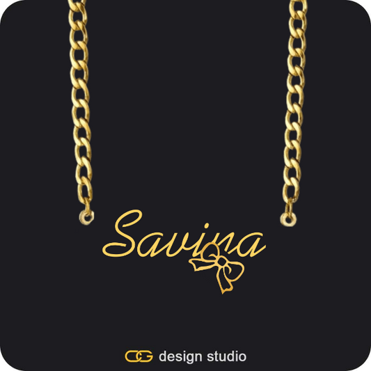 The Essential Name Necklace: Cuban chain