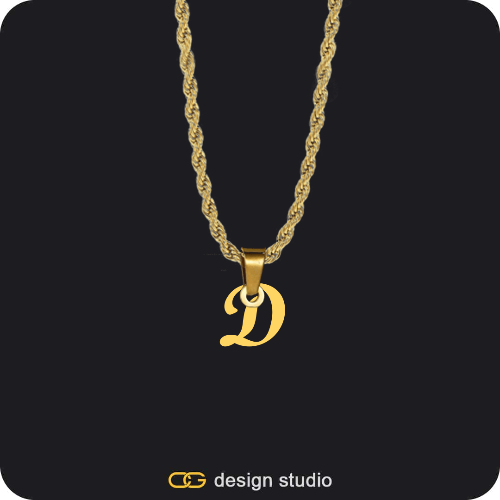 The Essential Name Necklace: Rope Chain