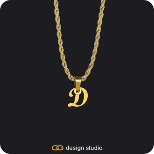 The Essential Name Necklace: Rope Chain