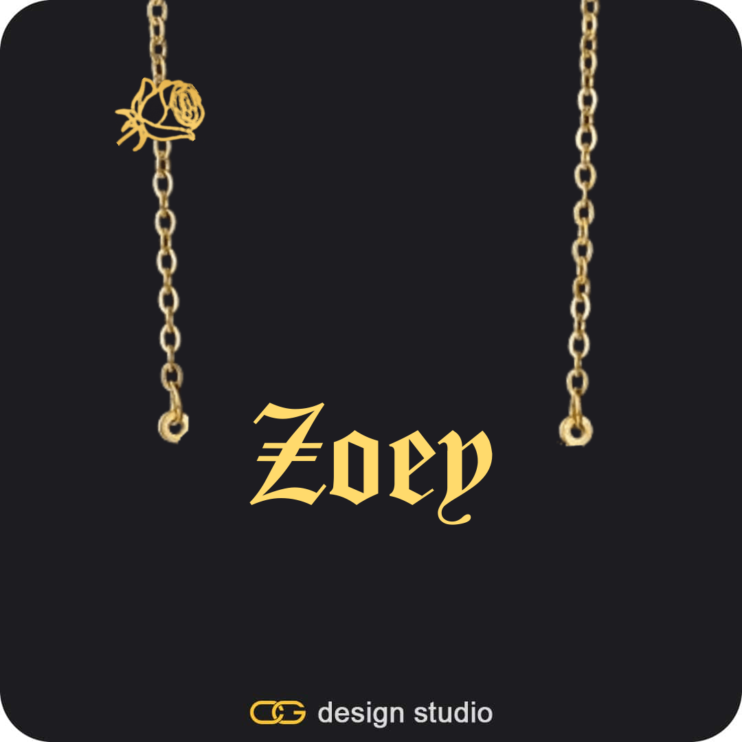 Hexagon initial necklace - Z,The Essential Name Necklace: Charm