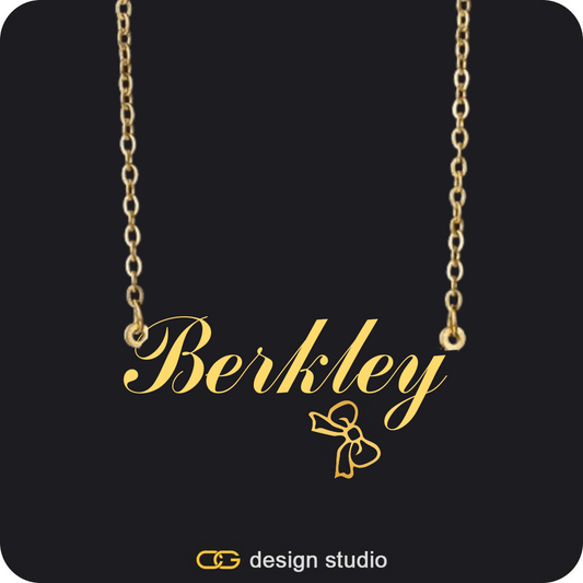 The Essential Name Necklace: Charm,Grand victorian initial necklace - U / Gold