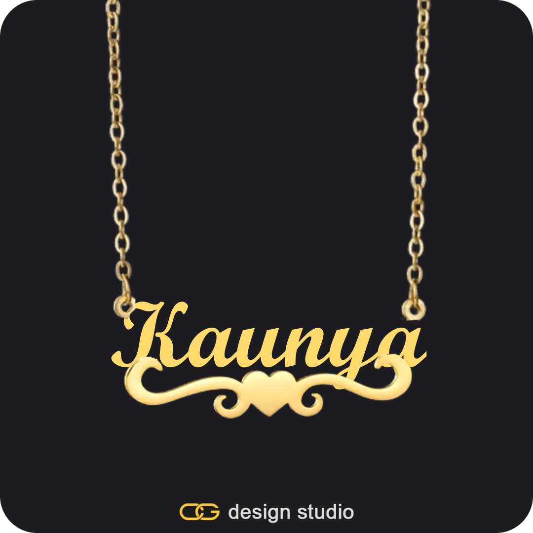 Grand victorian initial necklace - Q / Silver,The Essential Name Necklace: Underline