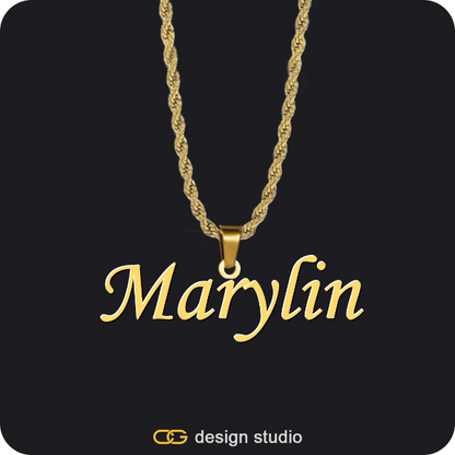 The Essential Name Necklace,Item Personalization,The Essential Name Necklace: Mens