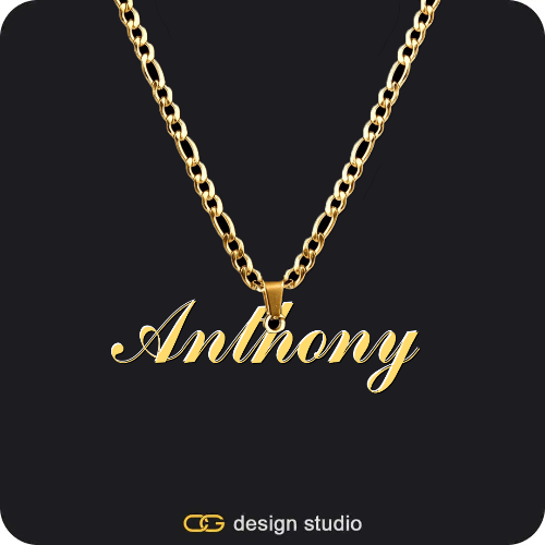 The Essential Name Necklace,Item Personalization,The Essential Name Necklace: Mens