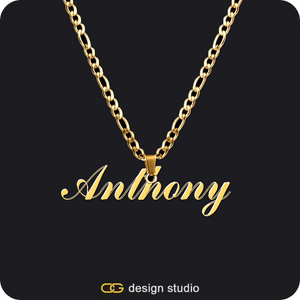 The Essential Name Necklace,Item Personalization,The Essential Name Necklace: Mens