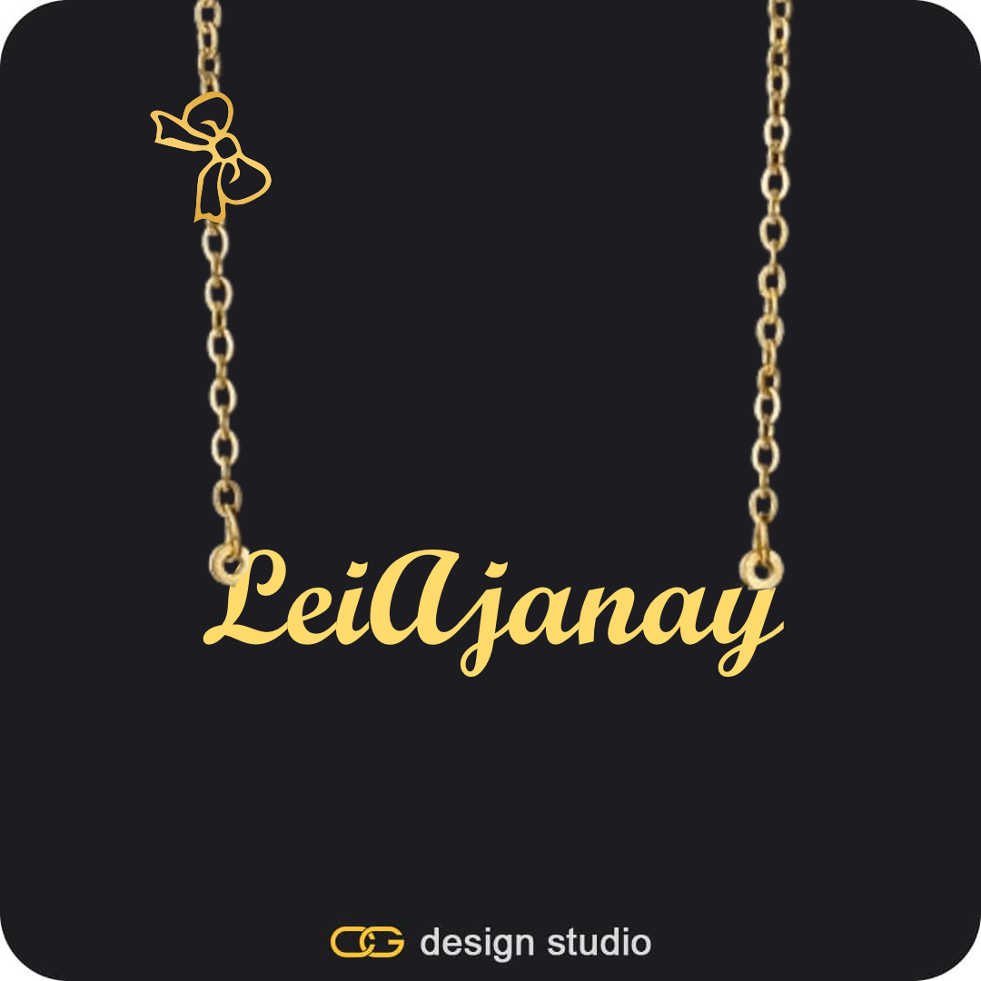 The Essential Name Necklace: Charm