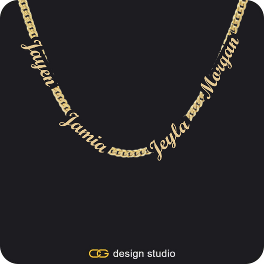 The multi-name necklace,Custom Photo Pendant - Gold / Circle (4 cm) / Rope