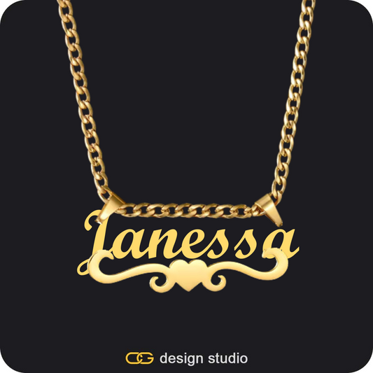 The Essential Name Necklace: Underline,Item Personalization