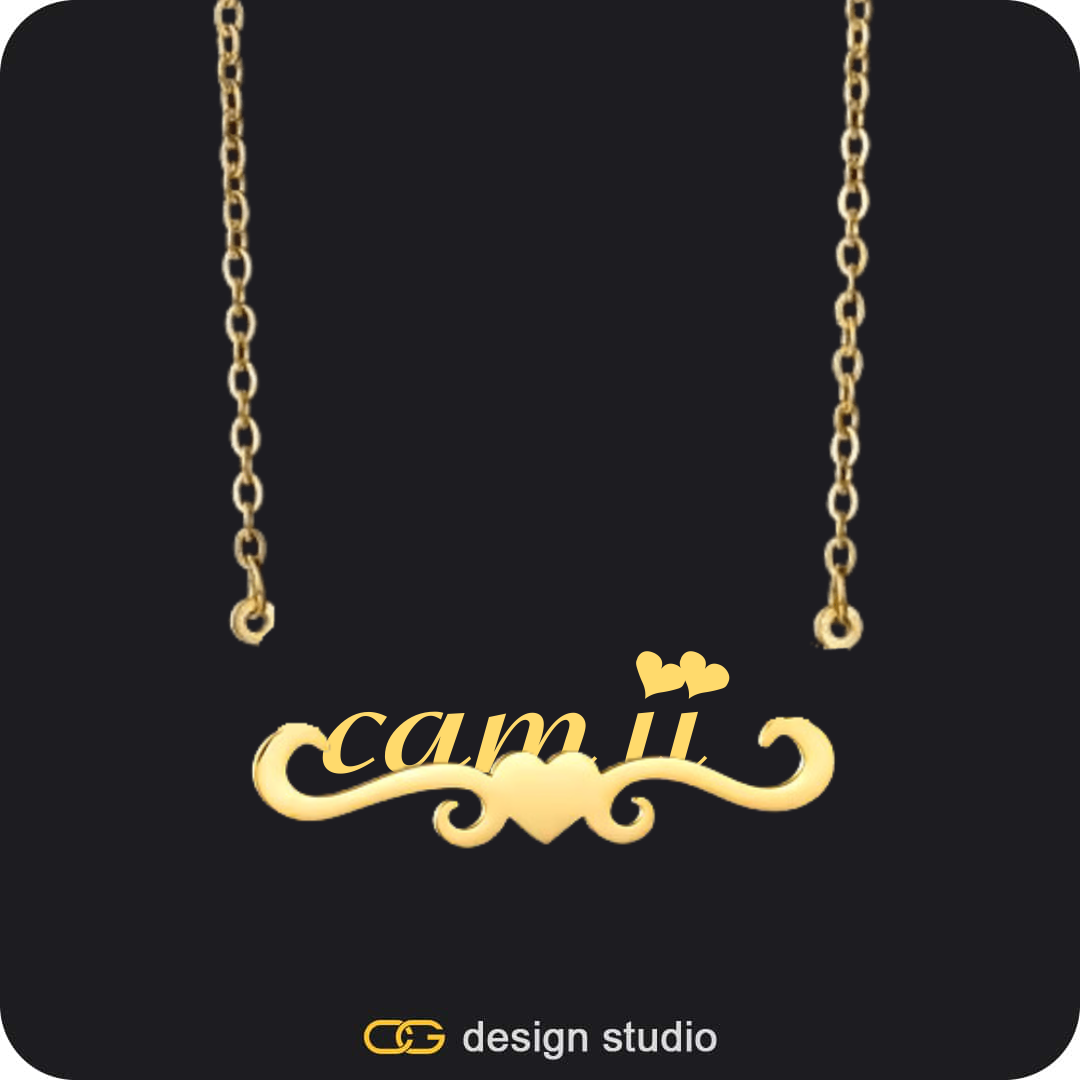 The Essential Name Necklace: Underline