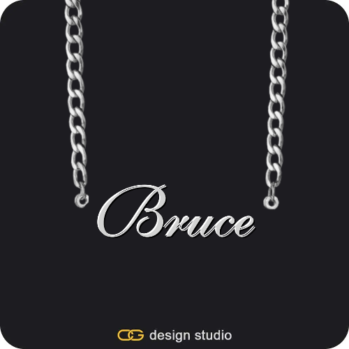 Block initial necklace - I,The Essential Name Necklace,Item Personalization,Custom Photo Pendant - Silver / Circle (4 cm) / Rope