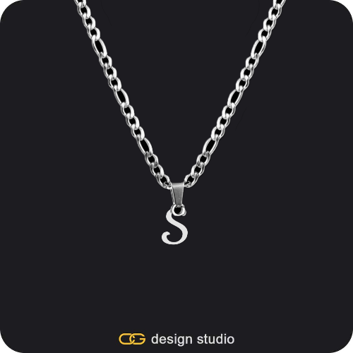 The Essential Name Necklace: Looped,Item Personalization,The Essential Name Necklace: Looped,Item Personalization