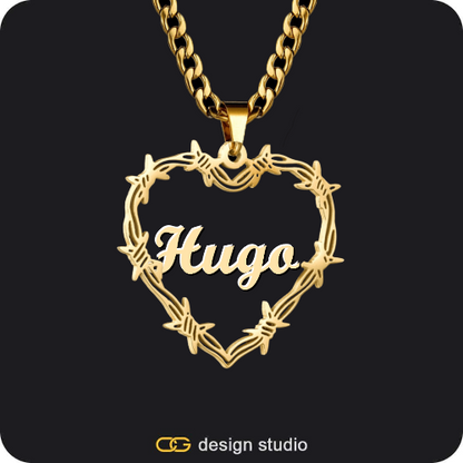 Item Personalization,The Essential Name Necklace,Item Personalization,Bichota Heart Name Necklace,Butterfly initial necklace - H