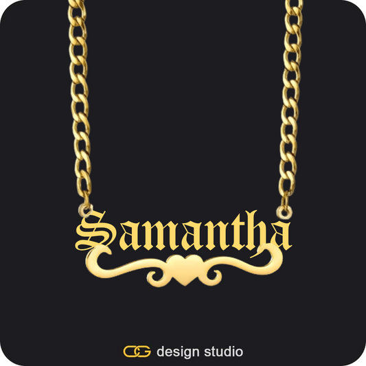 The Rose Petal Name Necklace - Gold,Item Personalization,The Essential Name Necklace: Underline,Item Personalization