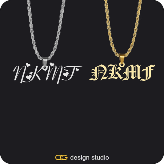 His & Hers Name Necklaces,The Essential Name Bracelet,The Essential Name Necklace,Item Personalization