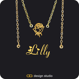 The Essential Name Necklace: Double Layer