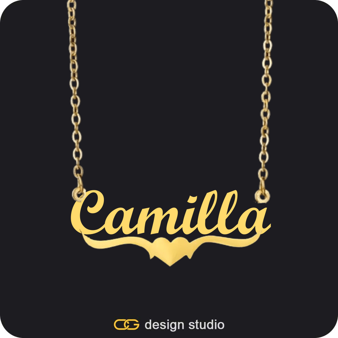 The Essential Name Necklace: Underline