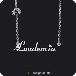 The Essential Name Necklace: Charm