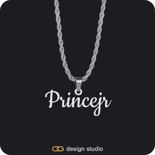 Item Personalization,The Essential Name Necklace: Looped