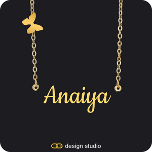 The Essential Name Necklace: Charm