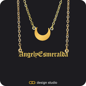 The Essential Name Necklace: Double Layer