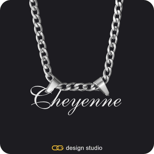 The Essential Name Necklace: Double Loop