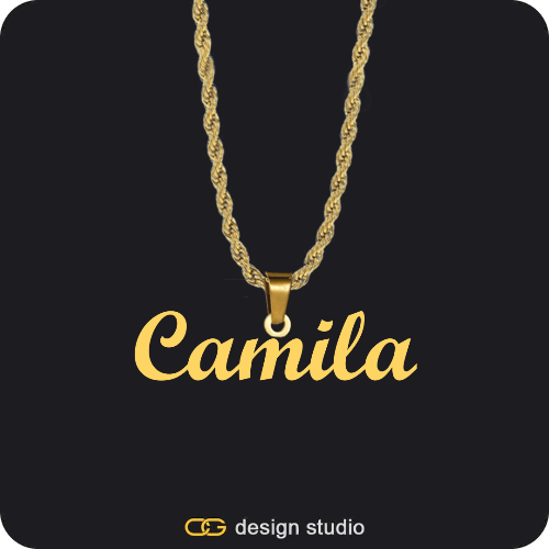 The Essential Name Necklace: Looped,Item Personalization,The Essential Name Necklace,Item Personalization